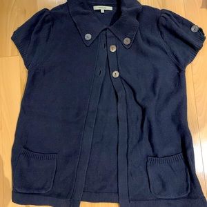 EUC RW & CO short sleeve cardigan button up size L